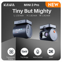 2K KAWA MINI 3 Pro Cameras for Car DVR Tiny Dash Cam 24 Parking Auto Video Recorder WiFi APP Voice Control Car dashcam
