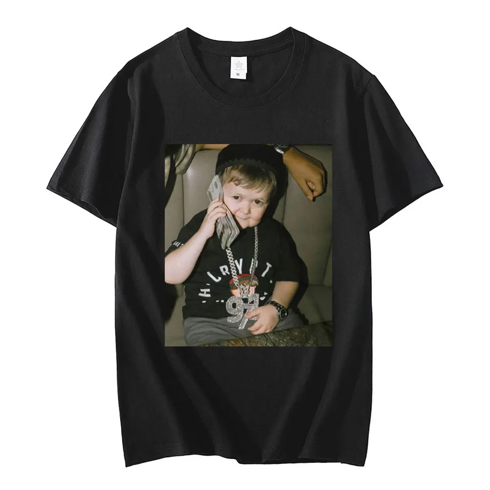 Fasiom Funny Streetwear Tops Hasbulla Fighting T Shirt Russia Classic Mini Khabib Blogger Graphic T-shirts Women Clothing