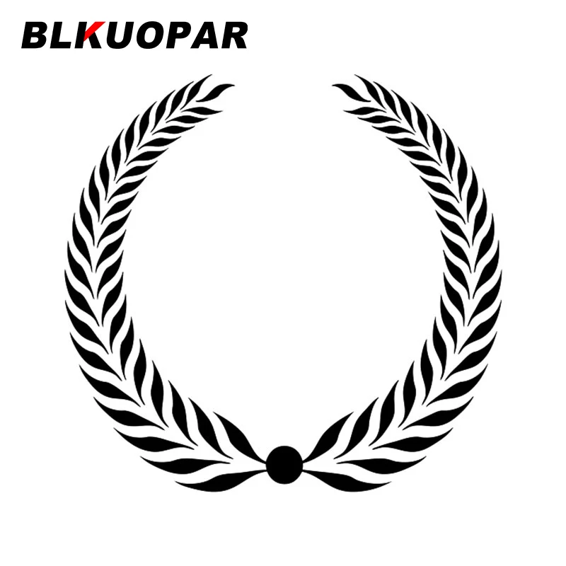 BLKUOPAR Olive Branch Laurel Wreath Car Sticker Graphics Personality Decal Bumper Refrigerator Surfboard RV Car Door Protector