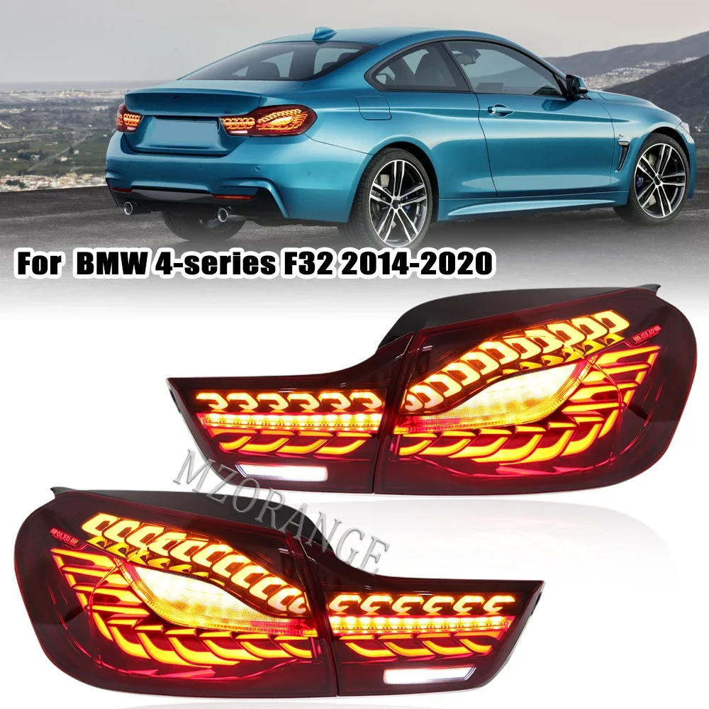 4pcs Tail Lights Accessories For BMW 4-series F32 F33 F36 M4 F82 F83 2014-2020 Car Rear Turn Signal Light Brake Parking Lamp