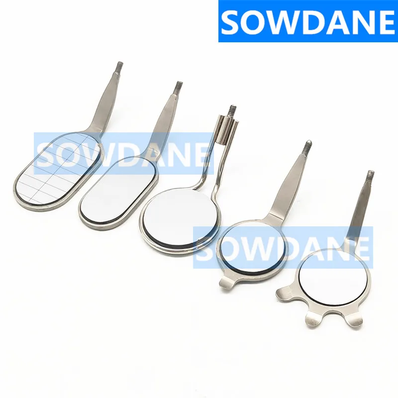 Dental Mouth Mirror Odontoscope Oral Care Teeth Clean Examination Hygiene Glass Mirror Front surface mirror Handle