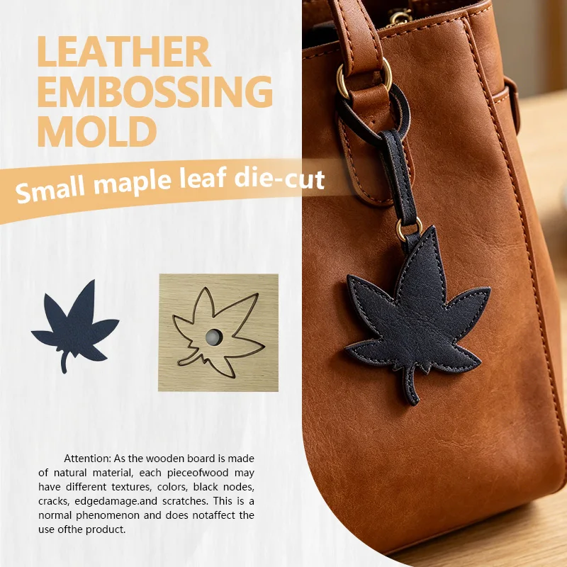 Five Maple Leaf Leather Cutting Mold Convenient Material Feeding Durable Simple Design for Crafting And DIY Projects