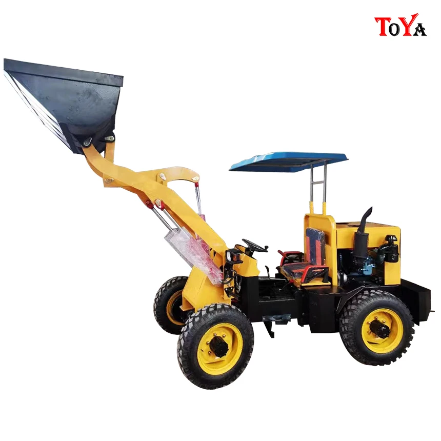 

Small loader grass grabbing machine tree grabbing machine construction site four-wheel drive small forklift customized