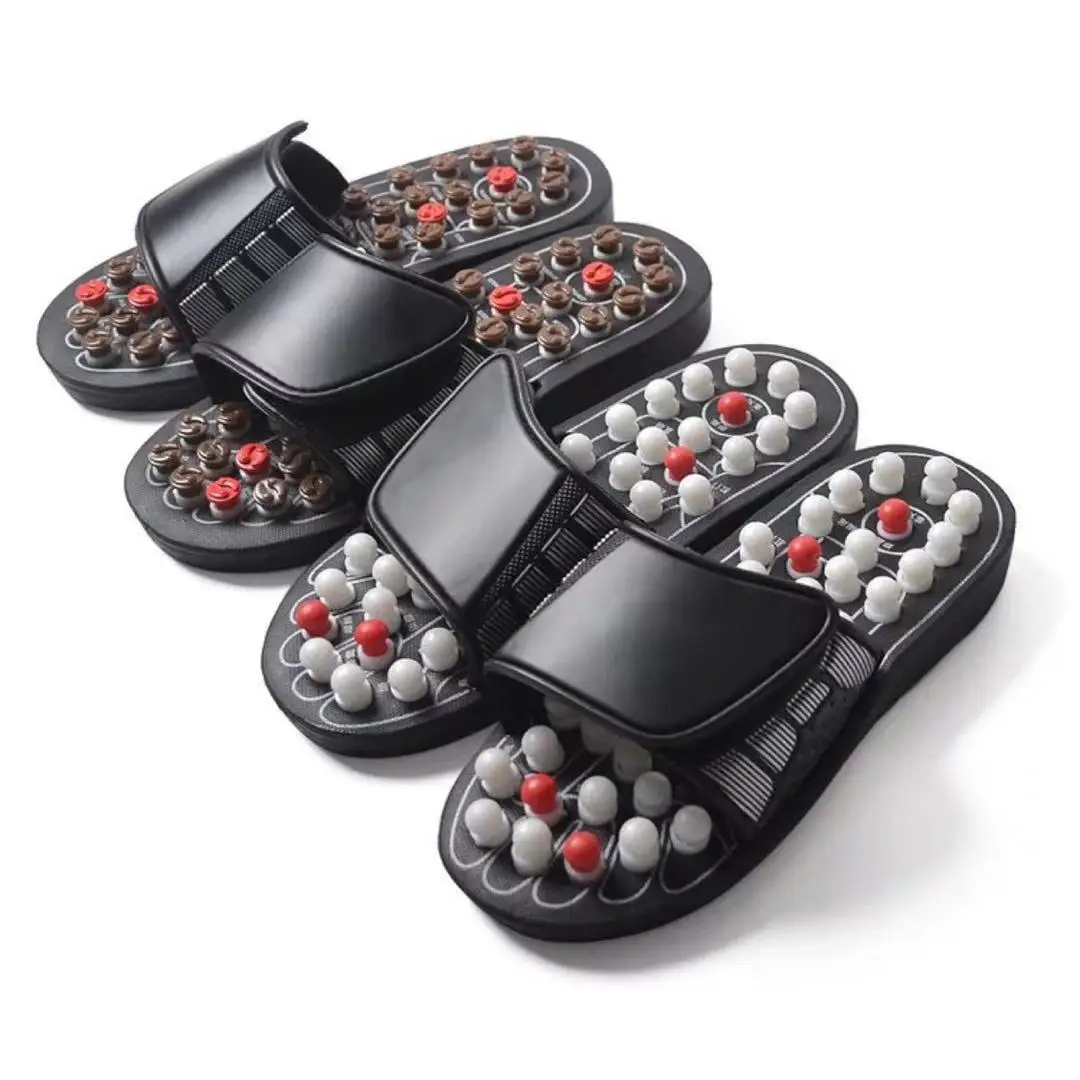 

Spot Massage Slippers Polka Dot Japanese Rotating Health Massage Slippers Acupoint Health Care Foot Reflexology Slippers