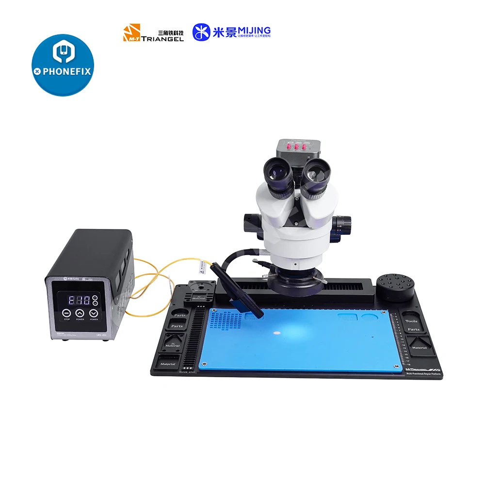 MiJing WLS-301 Intelligent Laser Soldering Station Smart Laser Pen Electric Rework Station for SMD PCB IC Repair Solder Tools