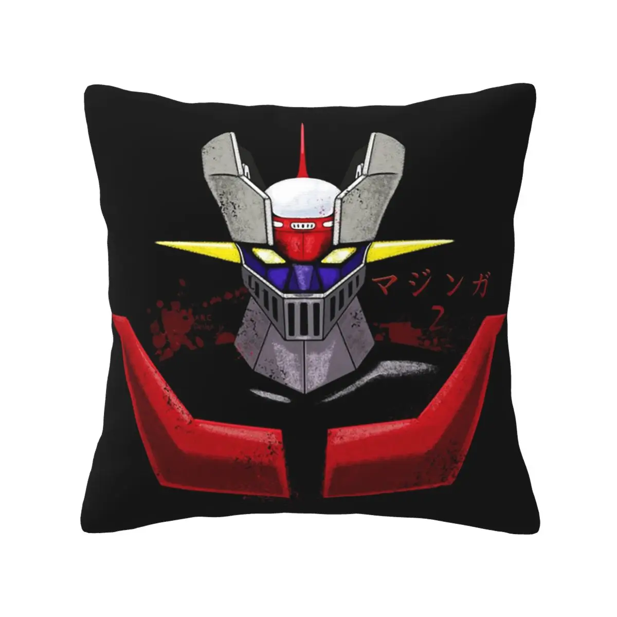 Mazinger Z Square Pillowcase Pillow Cover Cushion Zip Decorative Comfort Throw Pillow for Home Sofa