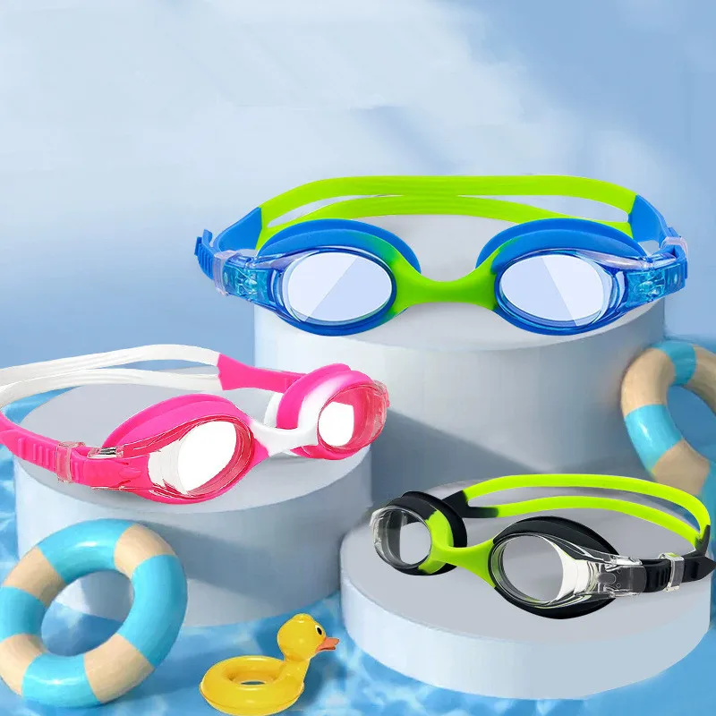 Kids Swimming Goggles Upgrade Waterproof Anti Fog UV Professional Diving Swimming Glasses Eyewear Children for Age 3-10