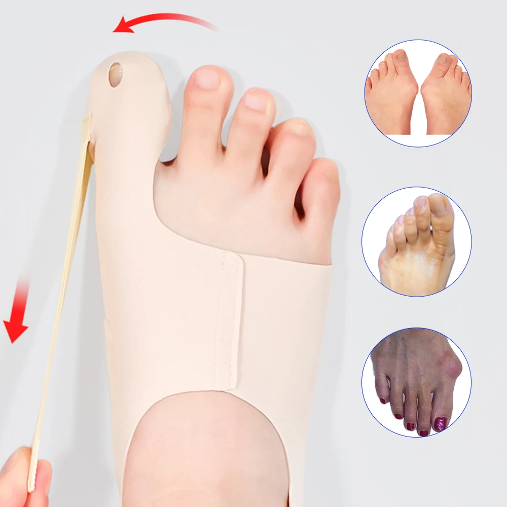 Bunion Corrector Adjustable Foot Hallux Valgus Pad Splint for Bunion Breathable Toe Separator Thumb Straightener Foot Orthosis