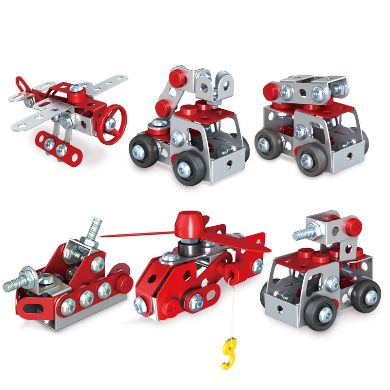 DIY гайка винт в сборе инженерный военный автомобиль строительный комплект для мальчиков образовательная интеллектуальная интерактивная игрушка