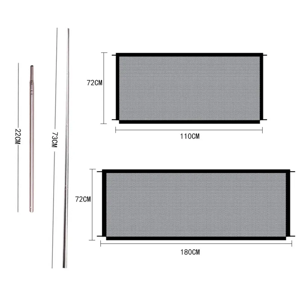 Fence Barrier Isolated Separation Breathable Dog Gate New Portable Fences Safety Baby Guard Mesh Dogs Folding Pet