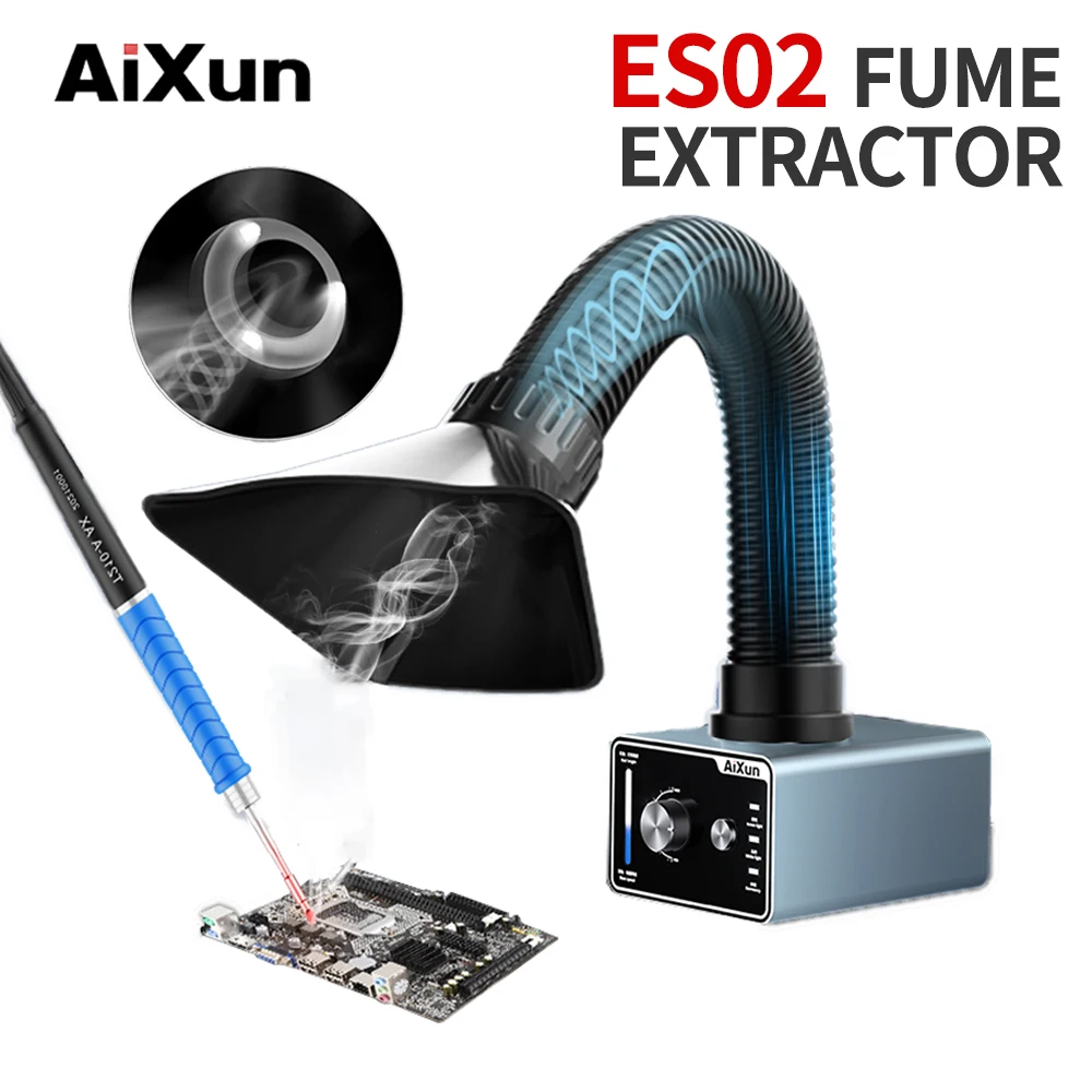 Aixun ES02 Welding Smoke Absorber Activated Carbon Filter for Phone Tablet Repair Motherboard PCB Welding Fume Removal Tool