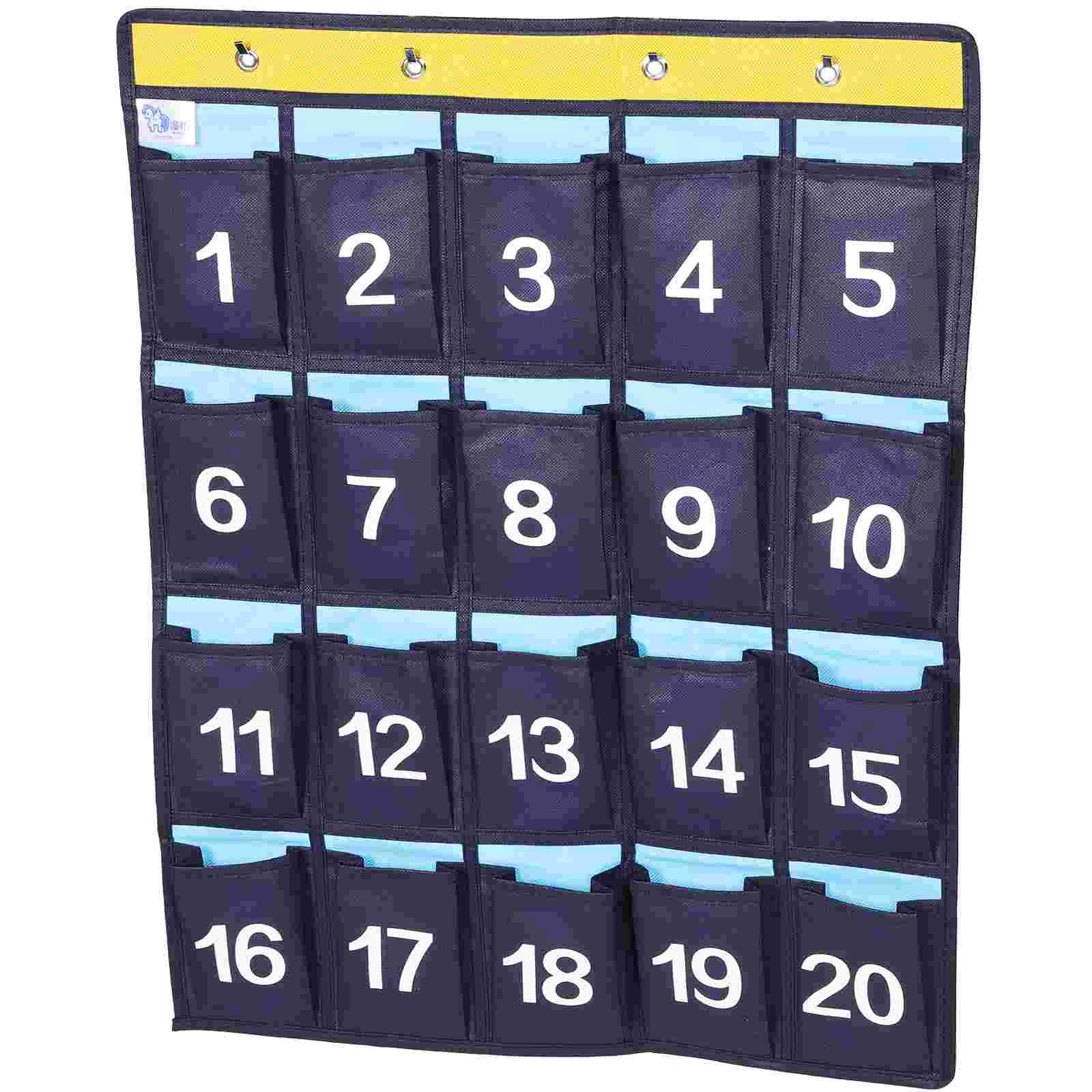 

Classroom Pocket Organizer with 20 Pockets for Cell Phones, Calculators, and More