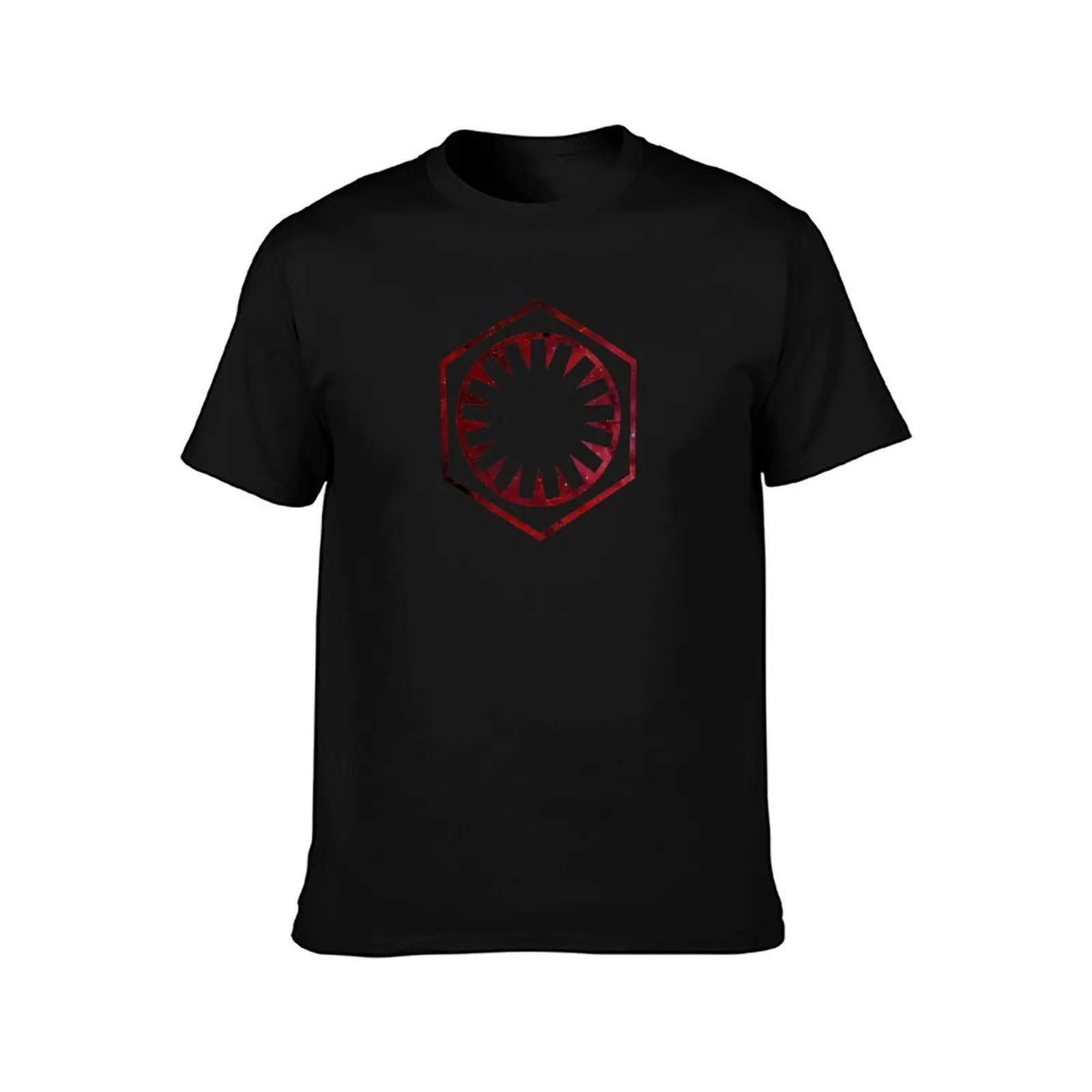 First Order Nebula (Red) T-Shirt, Summer Casual Cotton Tee, Oversized Streetwear Tops, Vintage Graphic Print, Unisex Men Women