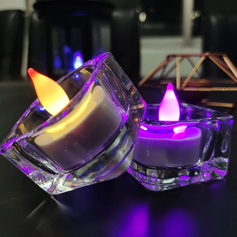 LED Tea candle Flameless Color Changing Battery Powered Colorful Flickering Candles Votive Tealight For Home Decorative candles