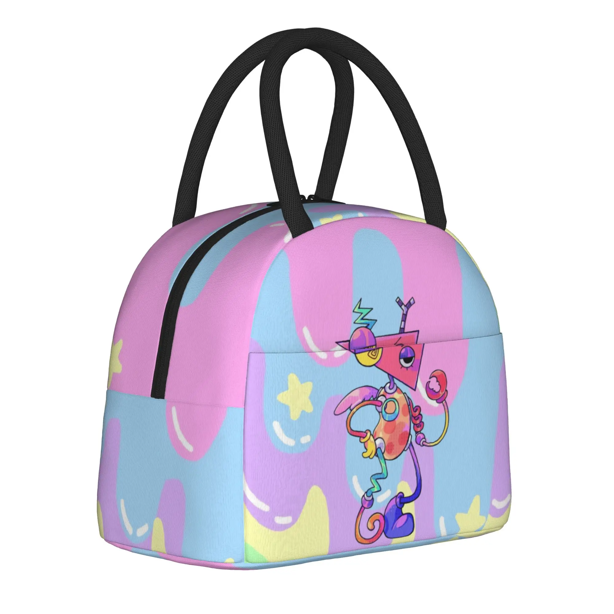 Cartoon Digitals Circus Zooble  Insulated Lunch Bags Thermal Bag Lunch Container  Large Tote Lunch Box for Men Women Work