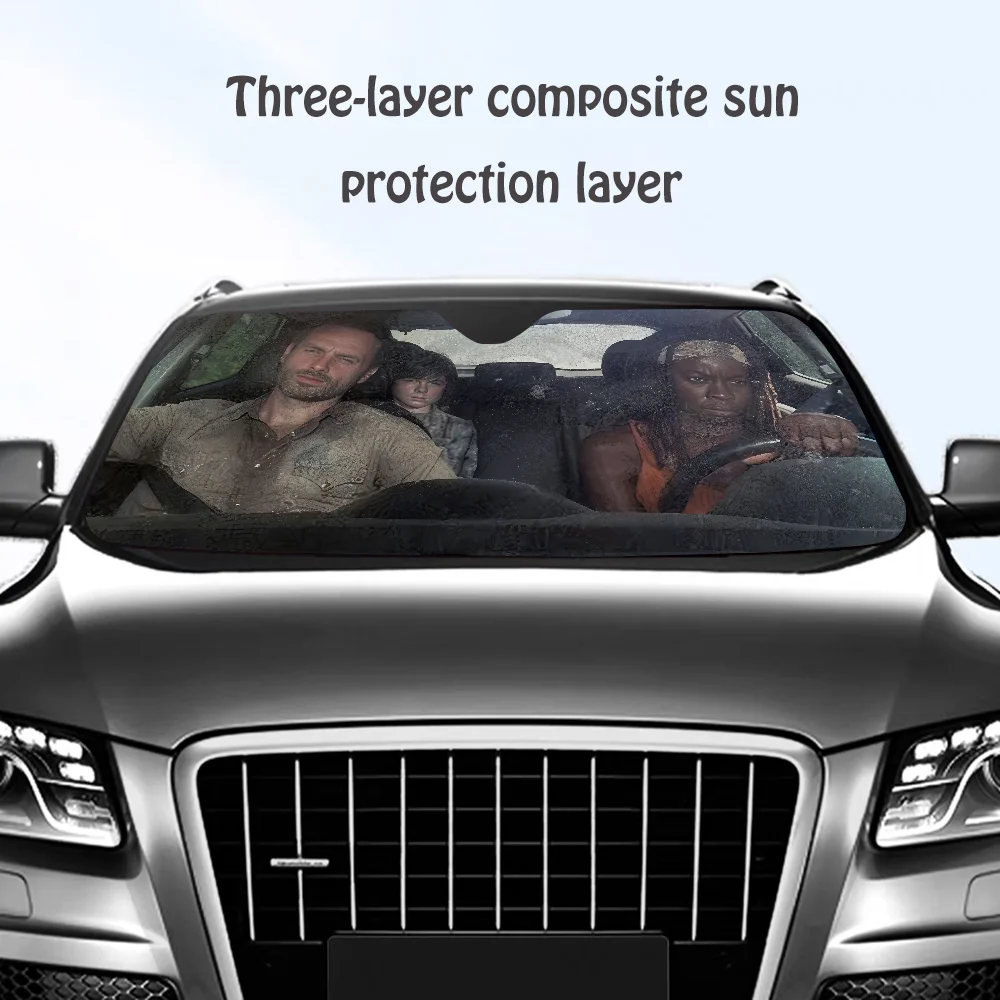 

The W-Walking Dead Car SunShade Windshield Sun Shade Personalized Picture Block UV Rays Visor Protector