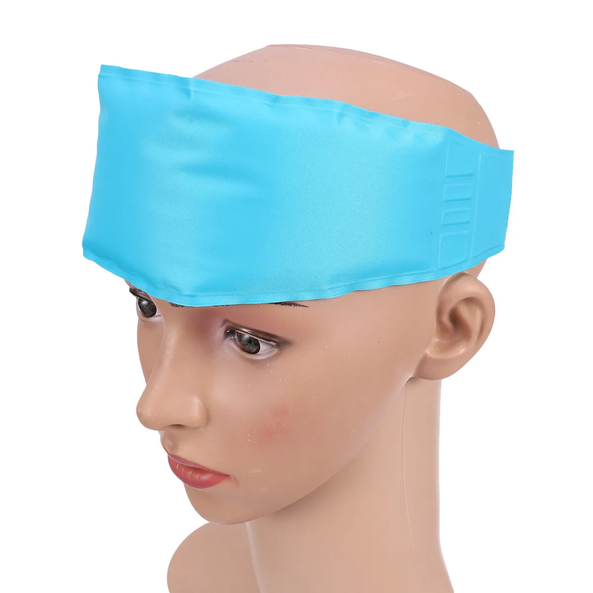 

Kids Fever Cooling Ice Gel Headband Hot Cold Pack Sky Blue Baby Toddler Bruises Bumps Injury Relief Injection Pain First Aid