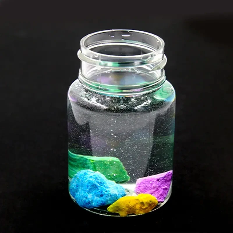 1pc DIY Magic Garden Sodium Silicate Growth Stones Kit, Crystal Garden Science Experiment for Car Decor, Plastic Material