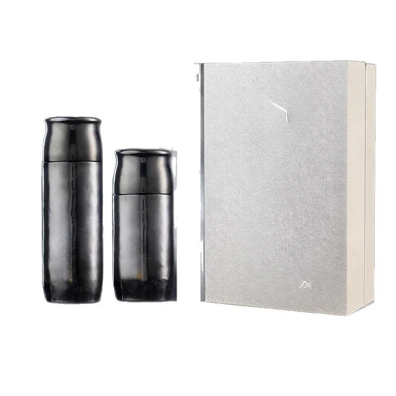Non-flavored stewed teacups for men and women, gift-giving titanium cups, tea separation, pure titanium thermos cups