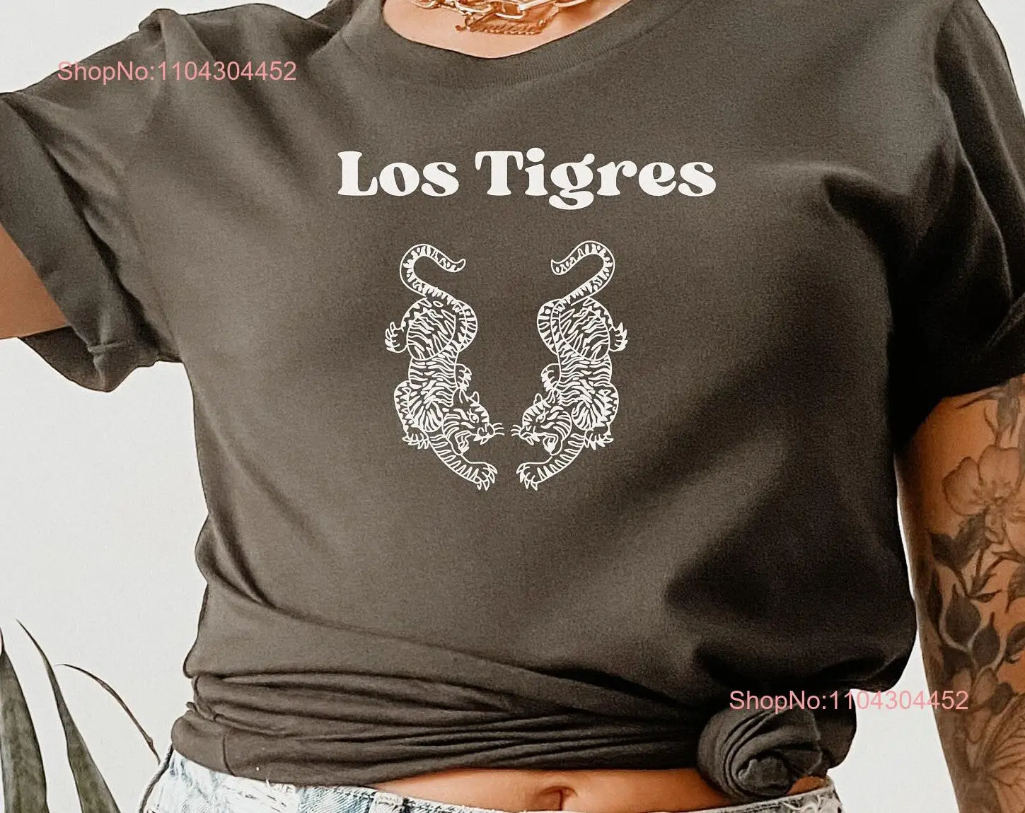 Los Tigres T Shirt Gameday Kick off Tigers Cute Tailgate Go Team Spirit long or short sleeves