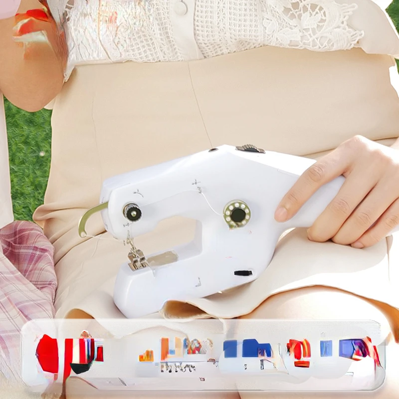 

Household handheld sewing machine electric small automatic eating thick edge locking multi-function automatic sewing artifact