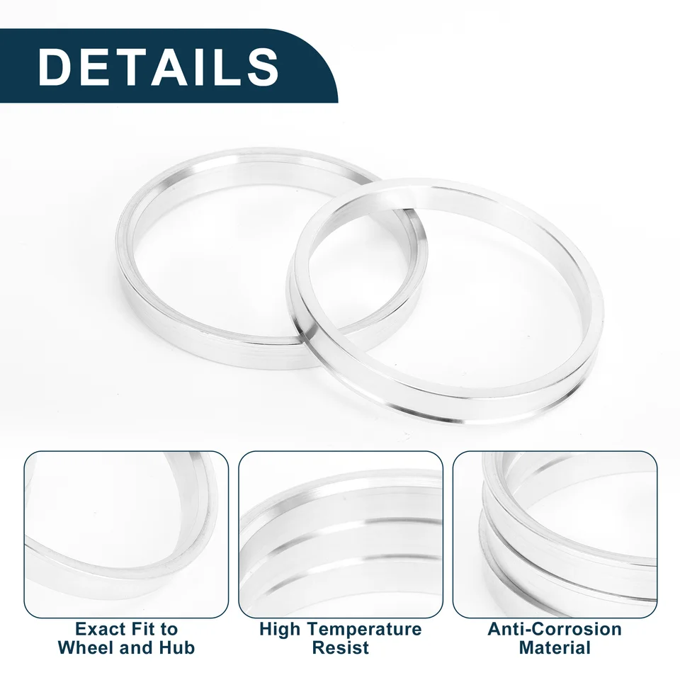 StanceMagic 4pc Plastic Hubcentric Rings – 72.6mm OD To 66.9mm ID (72.6 Wheel / 66.9 Car)