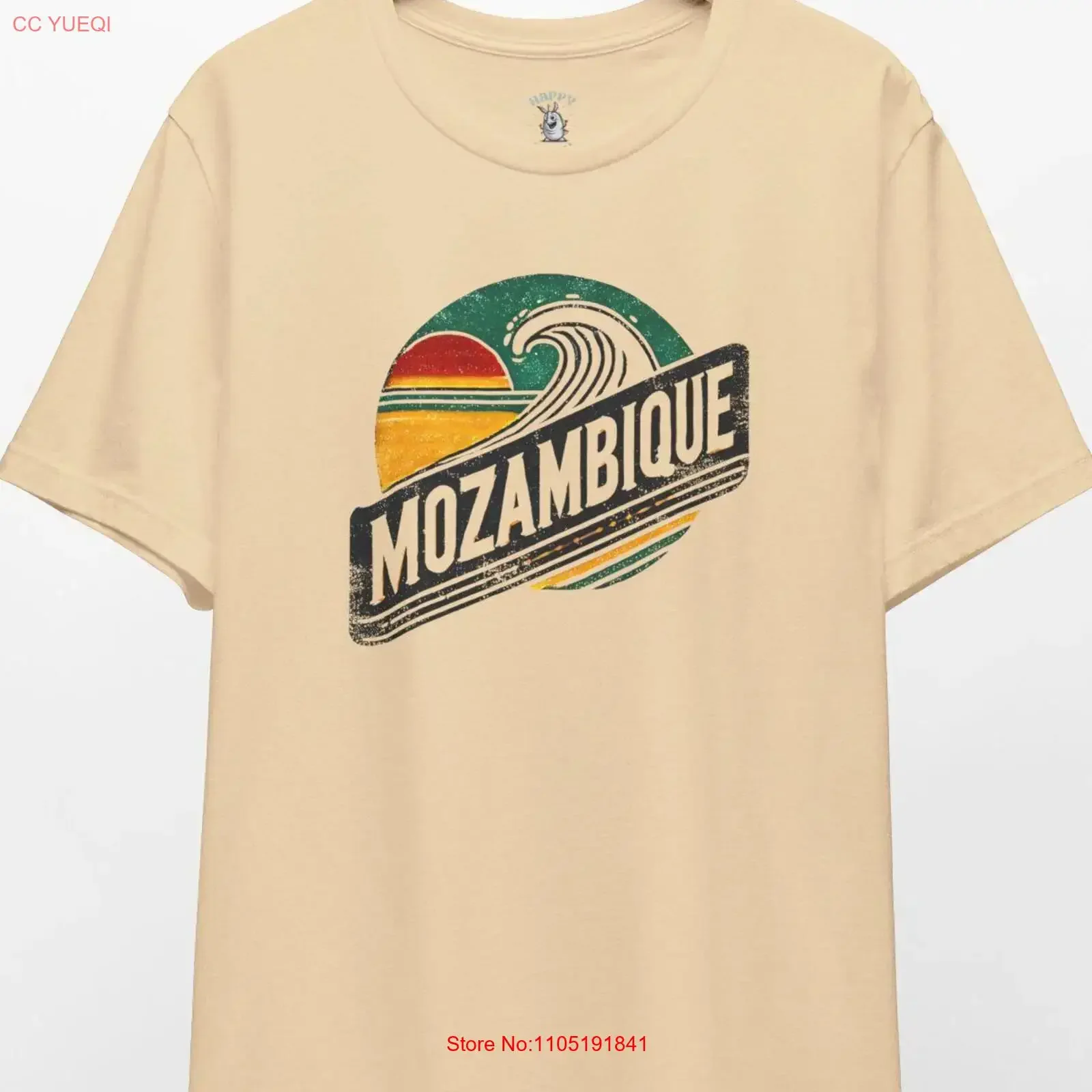 Vintage Mozambique Surf T Shirt Retro Beach Travel vintage Washed Stylish Breathable Slightly Stretched Unisex designer clothes