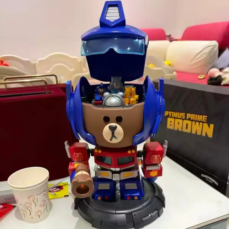 Blokees Transformers Optimus Prime X Line Friends Brown Bear