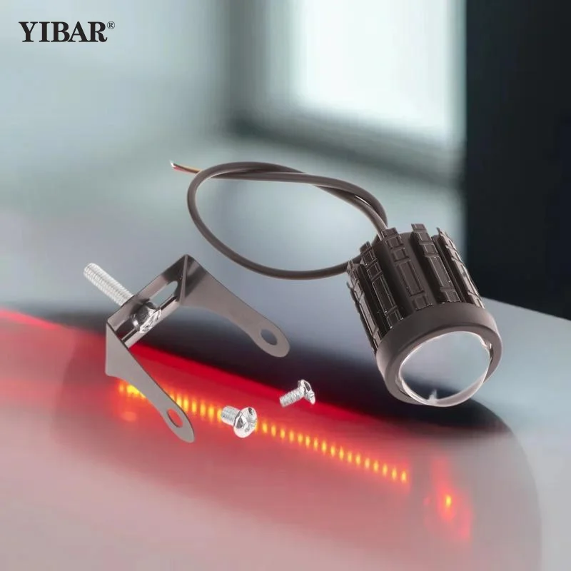 2 قطعة أضواء عالمية مزدوجة اللون للدراجات النارية LED المصباح مصباح قيادة صغير دراجة نارية شاحنة مقطورة على الطرق الوعرة الملحقات
