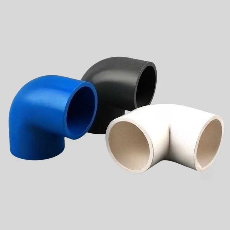 PVC 90 Degree Elbow Connector for Aquarium Fish Tank Accessory Garden Irrigation Plastic Joint I.D 16 20 25 32 40 50 63 75mm 1PC