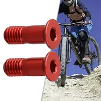 2pcs Bike M5 Aluminum Alloy Guide Wheel Screw Rear Derailleur Jockey Wheel Screws Pulley Guide Wheel Fixed Bolts MTB Road Parts