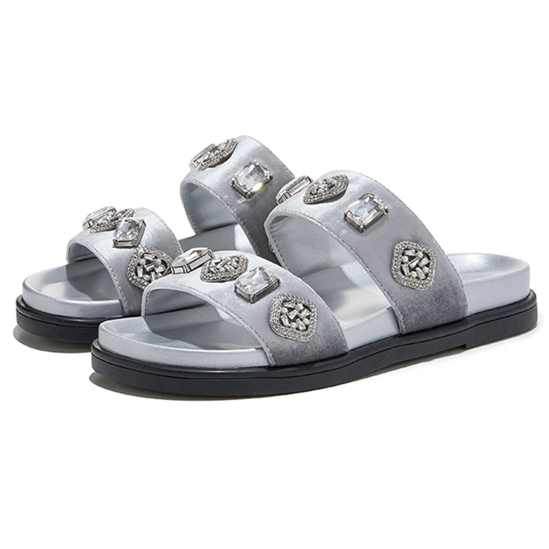 

AIYUQI 2026 New Women's Slippers Shoe Flat Nonslip Stylish Women Slippers Plus Size Summer Strappy Beach Shoes girl