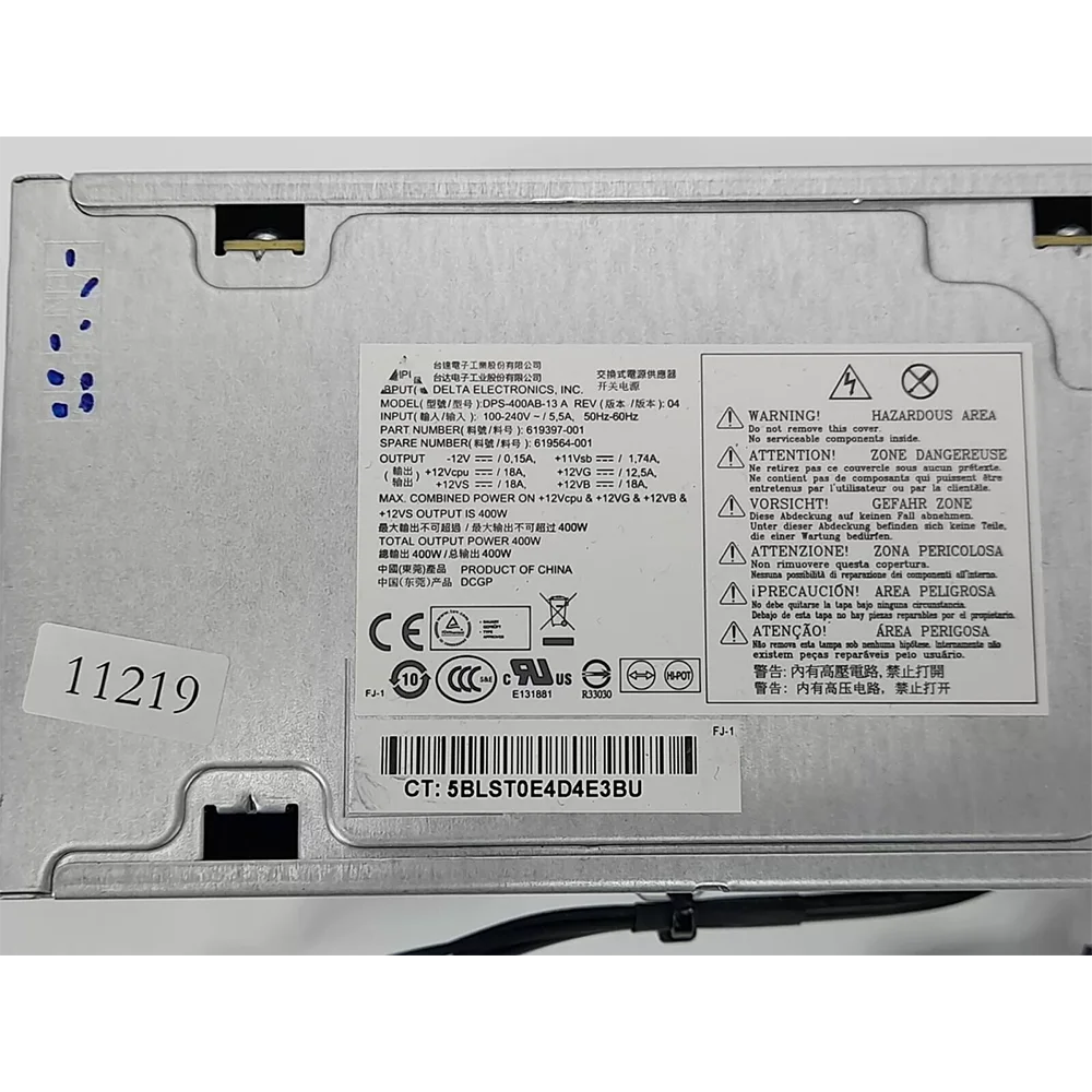 Imagem -04 - Fonte de Alimentação do Workstation hp Z210 Z220 Dps400ab13a 619397001 619564-001 400w