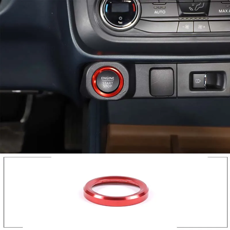 

For 2022 Ford Maverick aluminum alloy car one-button start button switch outer ring sticker car interior accessories