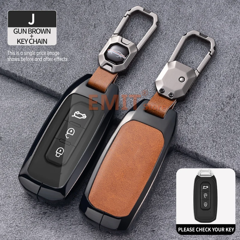 Zinc Alloy Car Key Case for  Ford Territory EV EcoBoost S350 Yuhoo 7 8 Transit Custom Equator Remote Cover Shell Accessories