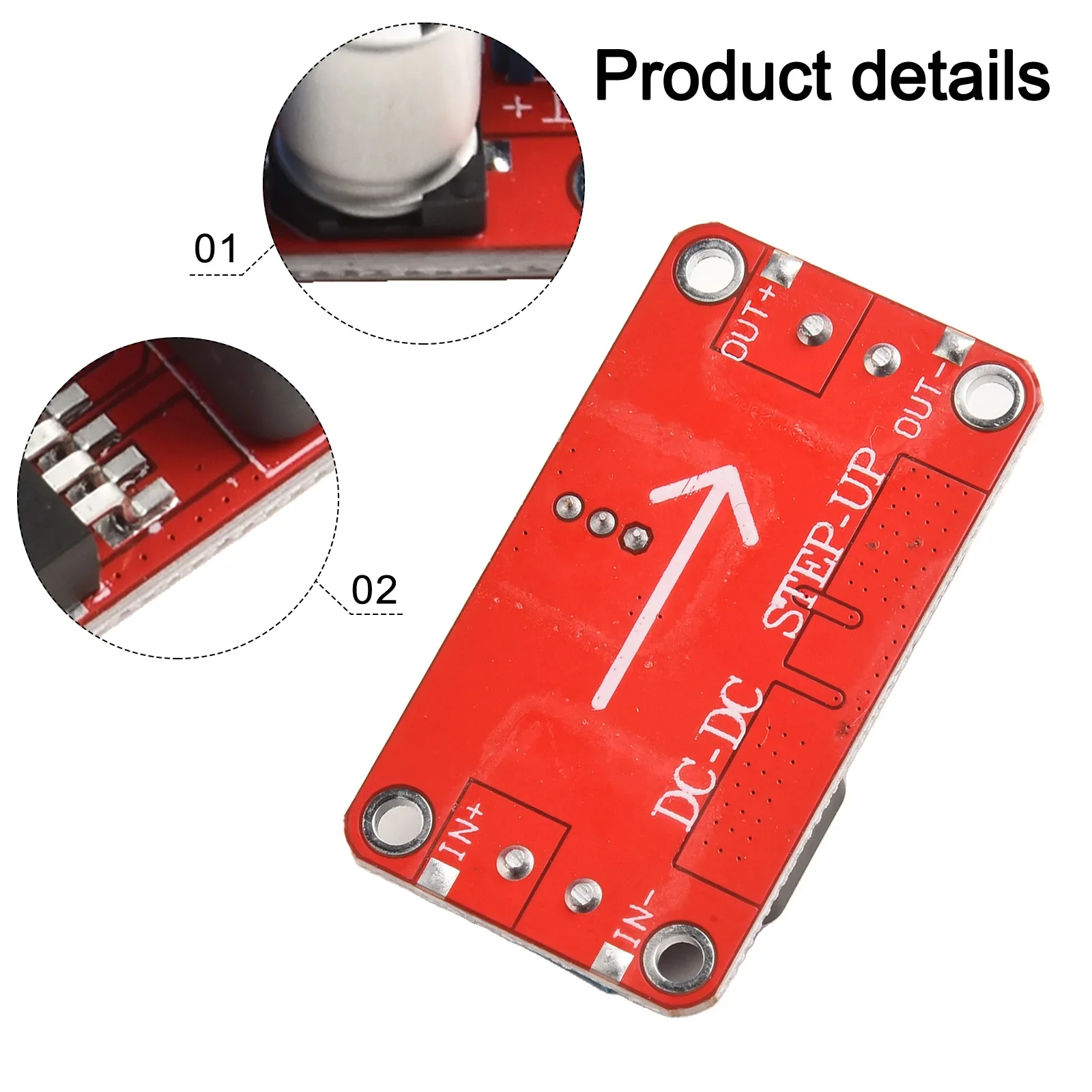 

Модуль повышения мощности преобразователя Xl6019 5A DC-DC Неизолированная защита повышения напряжения 3,3–35 В до 5–40 В 3 А (максимум 5 А)