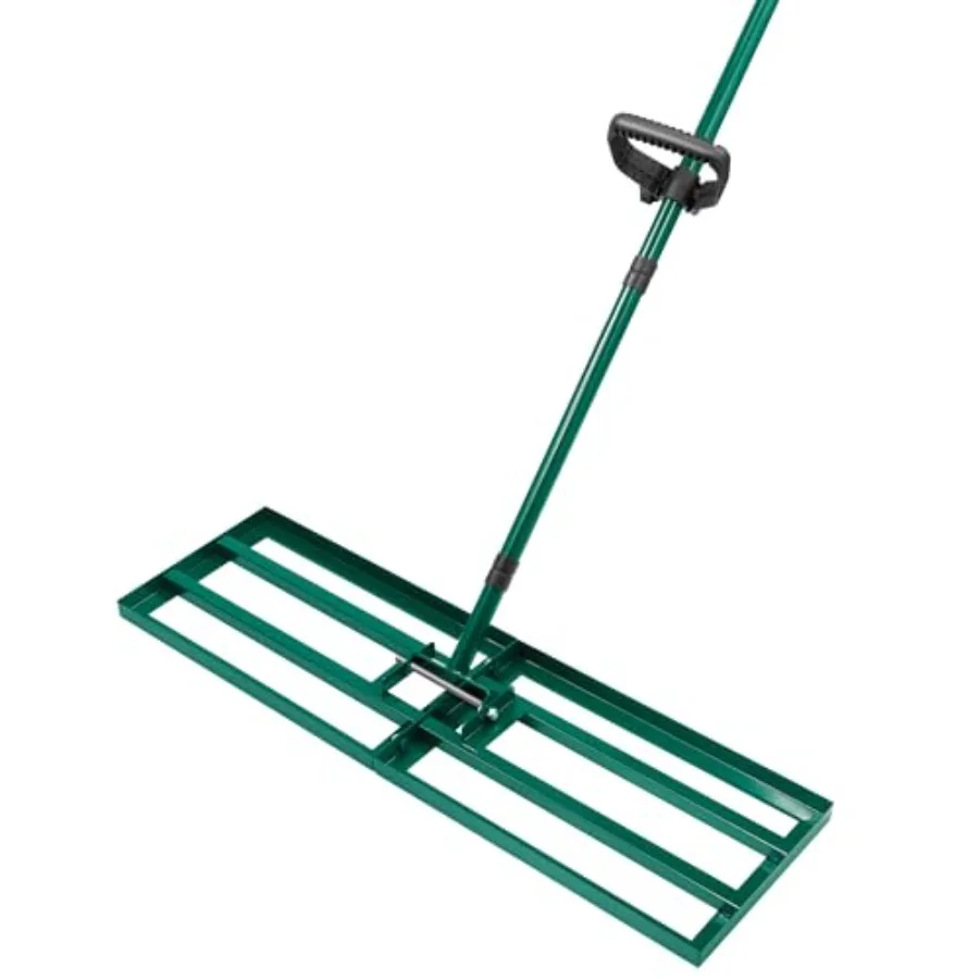 Lawn Levelg Rake x10'', Yard Levelg Rake for Soil with Adjustable Handle, Stal Steel Lawn Leveler Tool for Garden, Backyard, Fa