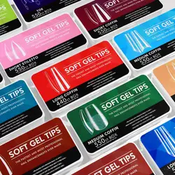 550pcs Gel Full Cover Nail Tips Non -engraved Grinding Reusable Short Coffin/Almond/Square American Capsule Nail Art Tools