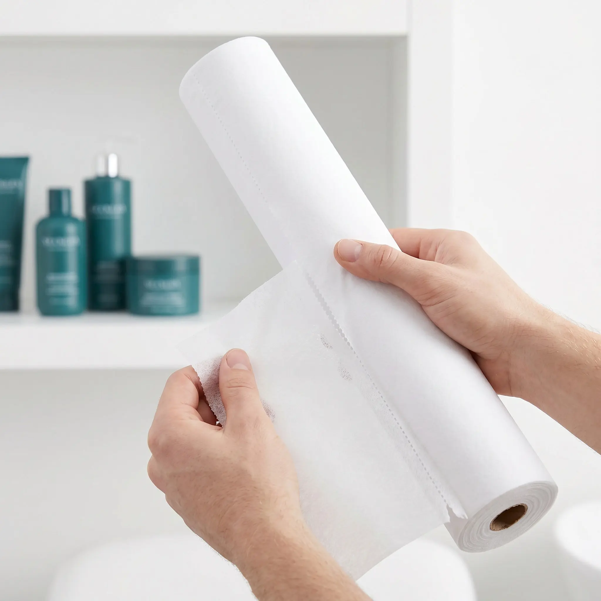 50Sheets Non-Woven Disposable Pillow Towel Roll Salon Breathable Beauty Bed Cover Sheet Disposable Non-Woven Sheets