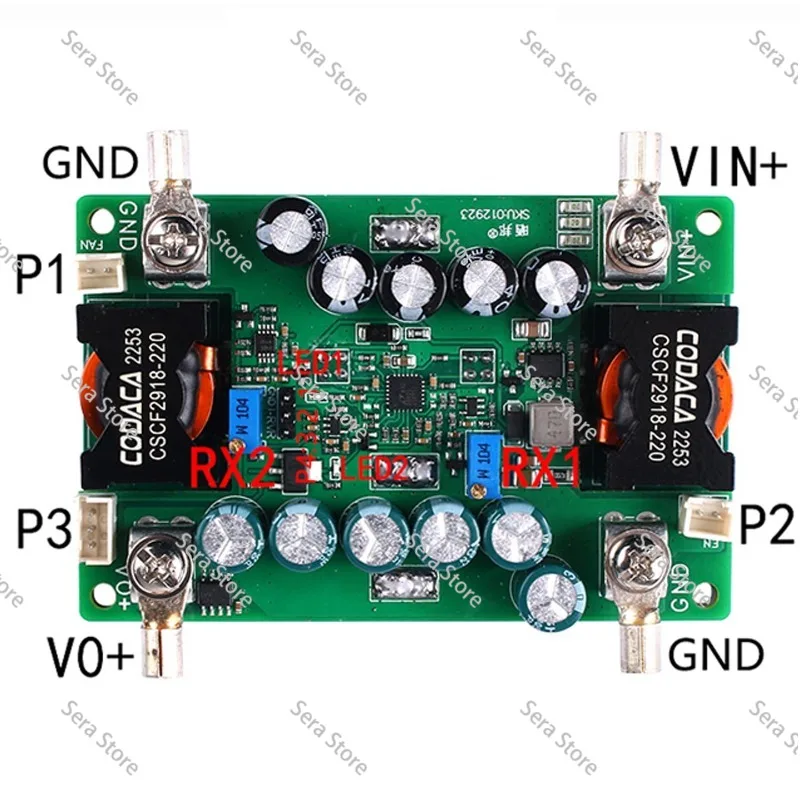 2800W High-power DC-DC Boost Module with Constant Voltage and Current Adjustable Input 14-90V and Output 18-140V