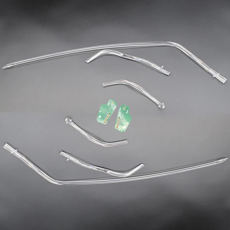 النهار تشغيل سيارة DRL رقاقة ضوء دليل أنبوب رقاقة الضوء الأبيض الصابورة وحدة أجزاء عيون الملاك لأودي A5 2017-2020 LED #6