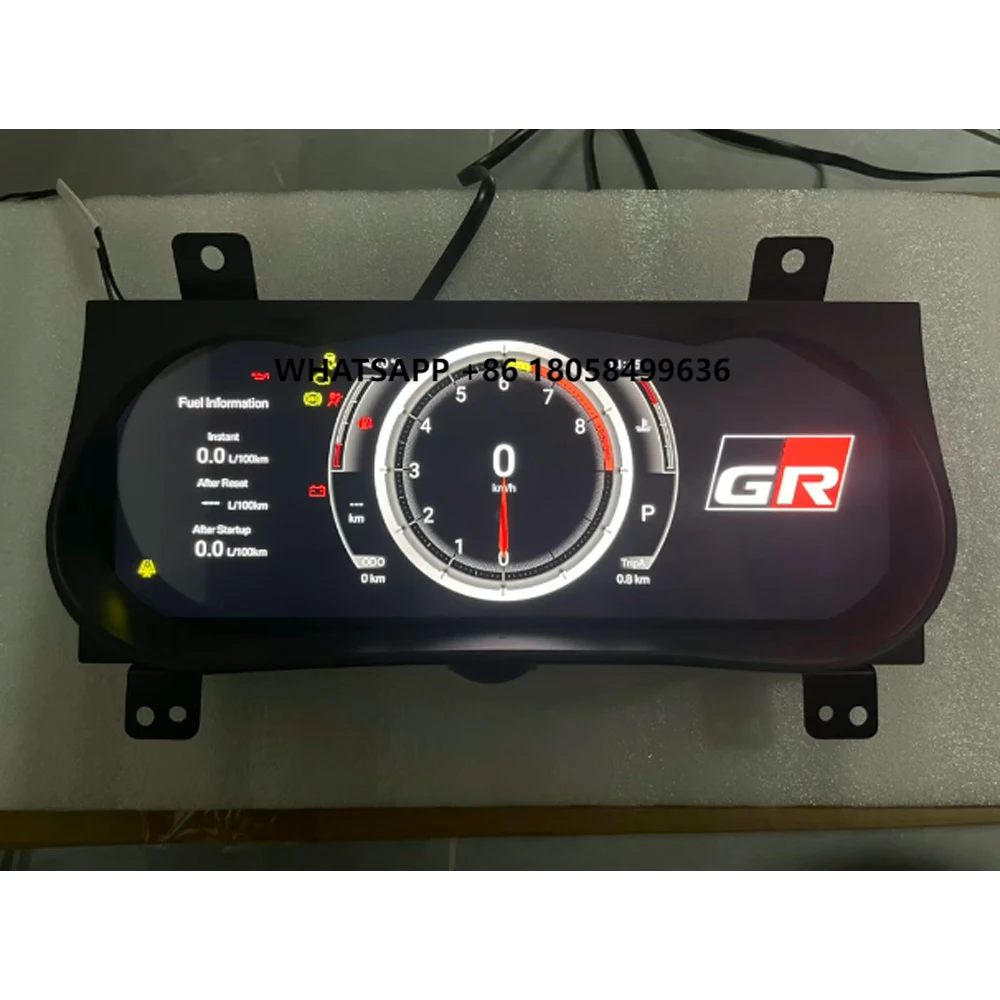 

12.3'' LCD Dashboard for Toyta Hilux LCD Instrument Panel Digital Dashboard Panel Speedometer Vehicle Speed Display Table
