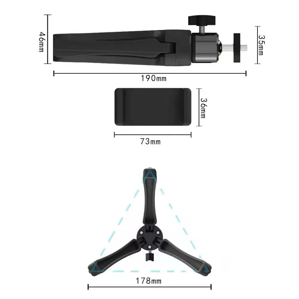 Stand Projector Desktop Stand Multifunction Mobile Phone Mini Tripod