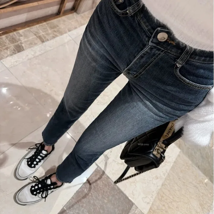 Comfortable High Waist Straight Leg Jeans Women's Fashion New Arrival Dongda Gate Style plus Size Pants Trendy Blue Denim