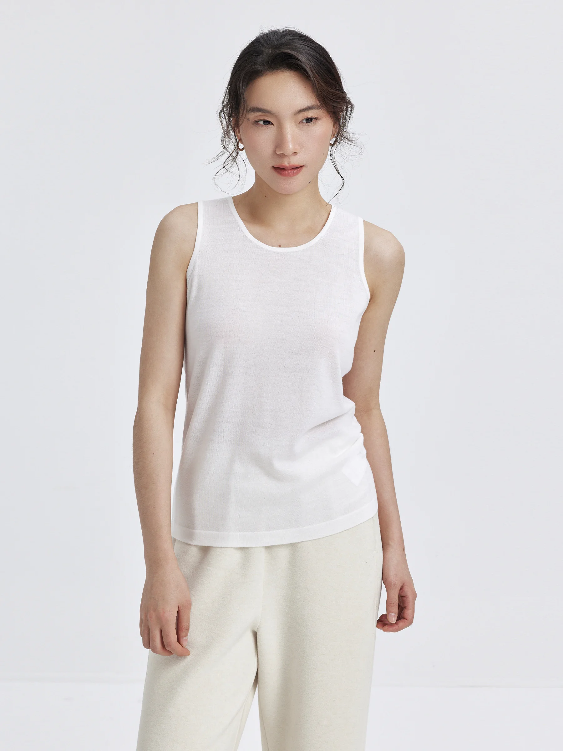 

Новый вязаный шерстяной жилет LORRAINES, внутренний слой, круглый вырез, 60 петель, 8 игл, 100% мериносовая шерсть, базовый слой, красота и комфорт