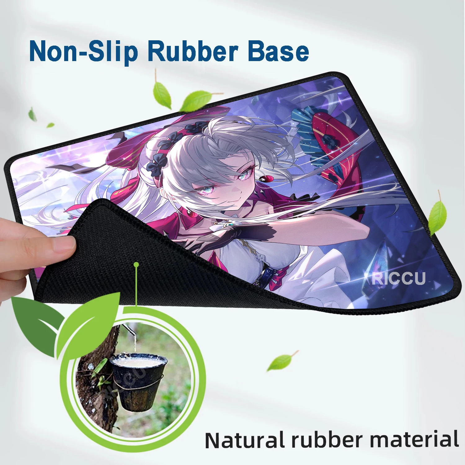 Wuthering Waves Carlotta Montelli Mouse Pad Kartun Karet Kecil Mousepad Desktop Pad Komputer Kantor Keyboard E-sport Tablemat