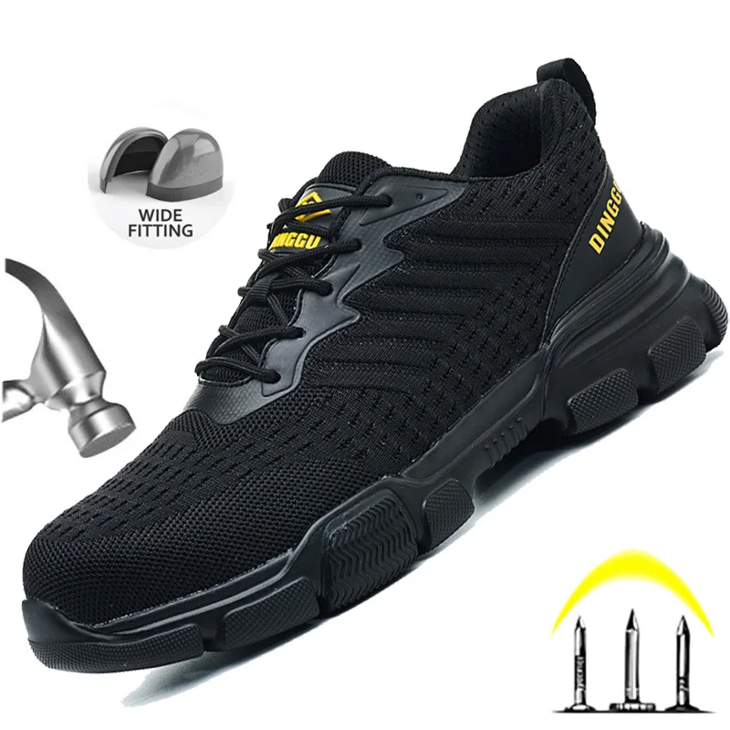 

Indestructible Anti-Smash Mens Safety Shoes Breathable Steel Toe Low-Cut Summer Design With Anti-Punctur Construction Work Shoes