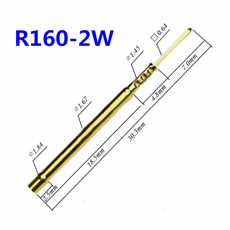 100PCS/Pack Test Needle Sleeve R160-2W Outer Diameter 1.67mm Collar Height 2.5mm Probe Seat