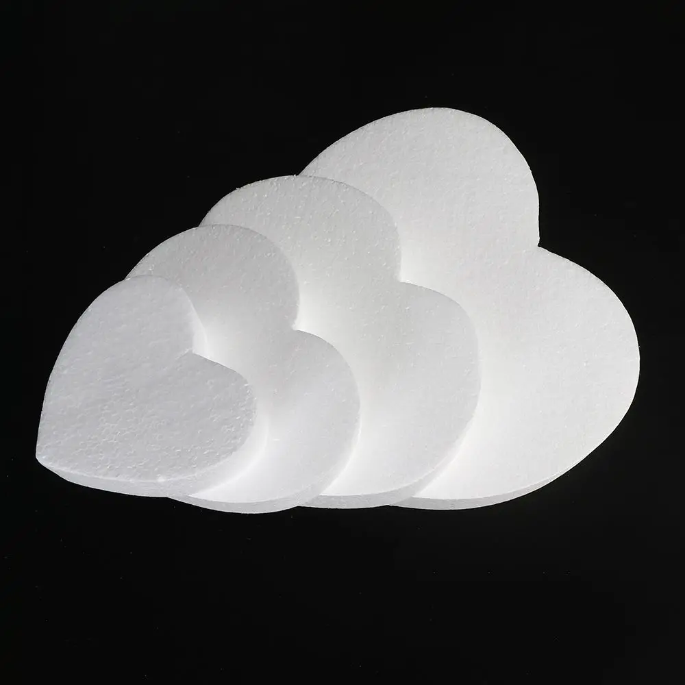 Heart Shaped Foam Cake Model Polystyrene Styrofoam Practice Model Dummy Sugarcraft Party DIY Wedding Decorations Flower Decor