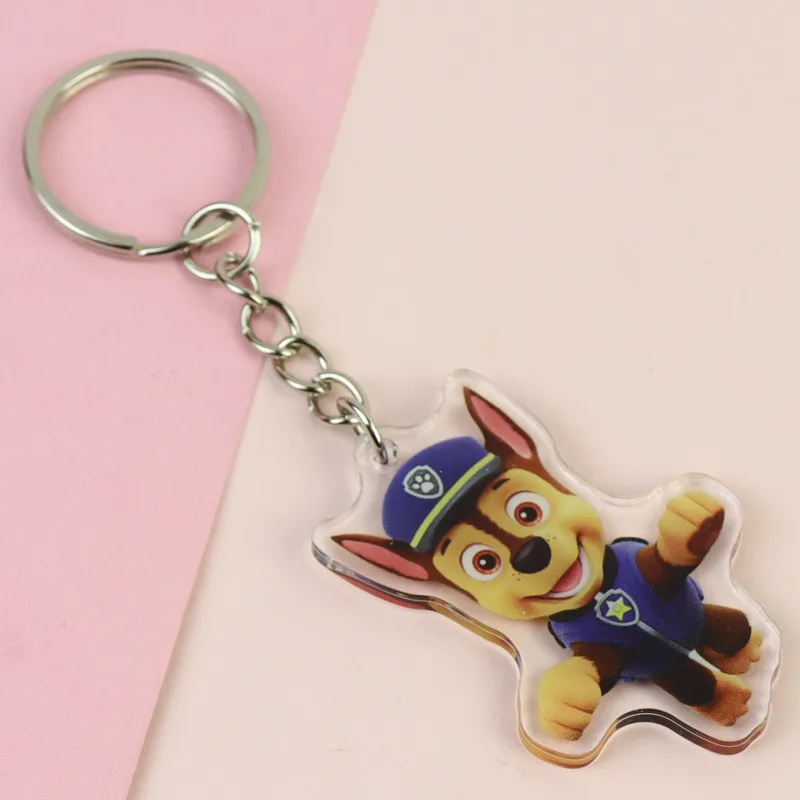 1 buah gantungan kunci Paw Patrol tas sekolah liontin Dekorasi gantungan kunci dekorasi Anime dekorasi pesta nikmat gesper kunci dekorasi Baby Shower